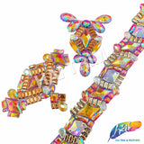 Multicolor Gel-Back Rhinestone Appliques, IRA-115