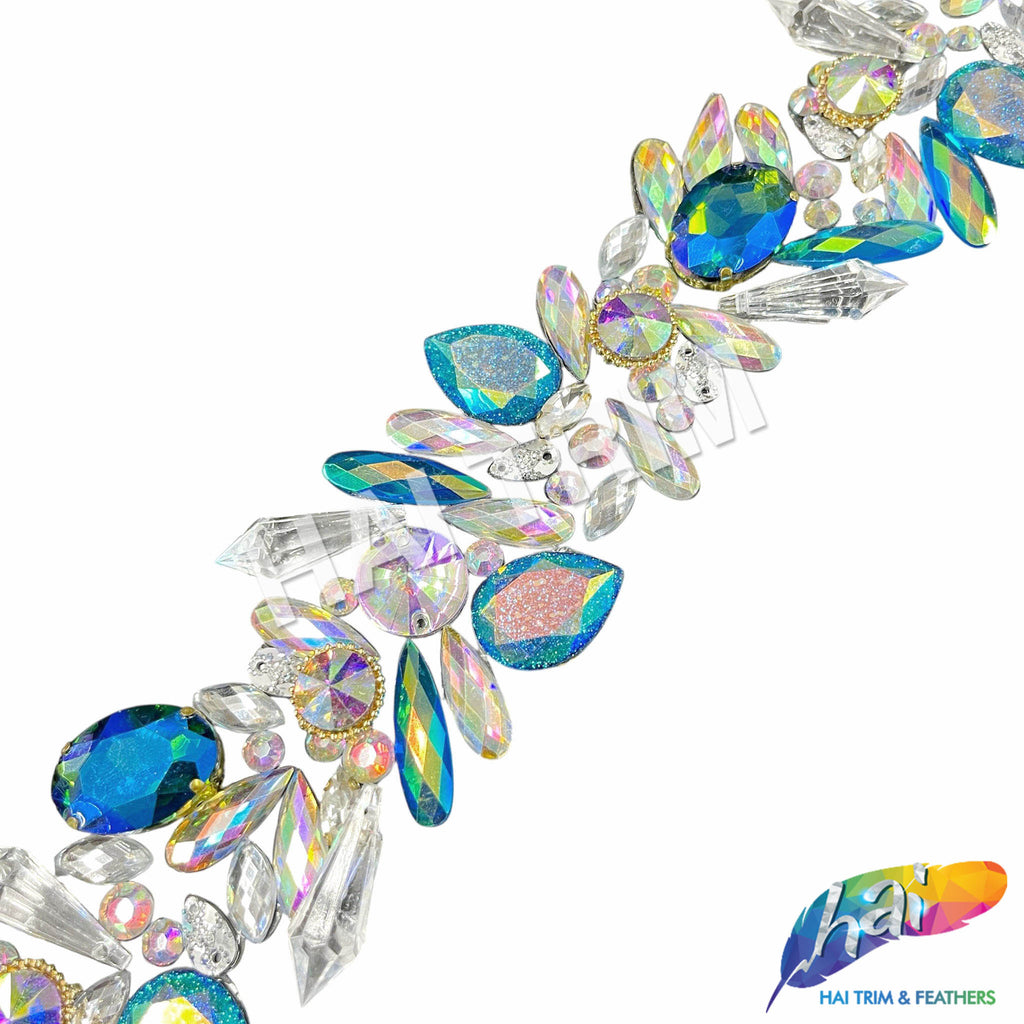 Ab Rhinestone Trim 2 1/4