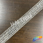 3/4" Crystal Rhinestone Iron On Trim, IRT-170