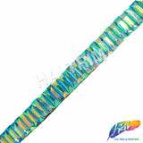 5/8" Color AB Baguette Iron On Trim, IRT-174