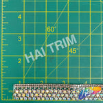3/4" Crystal AB/Peach Rhinestone Iron On Trim, IRT-204