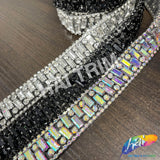 7/8" Crystal Jewel Rhinestone Iron On Trim, IRT-215