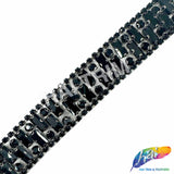 7/8" Crystal Jewel Rhinestone Iron On Trim, IRT-215