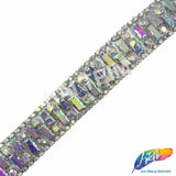 7/8" Crystal Jewel Rhinestone Iron On Trim, IRT-215