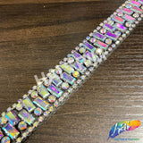 7/8" Crystal Jewel Rhinestone Iron On Trim, IRT-215