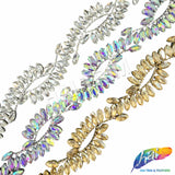 1" Spiral Infinity Rhinestone Iron On Trim, IRT-237