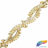 1" Spiral Infinity Rhinestone Iron On Trim, IRT-237