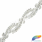 1" Spiral Infinity Rhinestone Iron On Trim, IRT-237