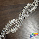 1" Spiral Infinity Rhinestone Iron On Trim, IRT-237