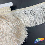 SALE! 3 3/4" Ivory Rayon Chainette Fringe