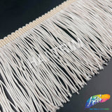 SALE! 3 3/4" Ivory Rayon Chainette Fringe
