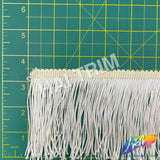 SALE! 3 3/4" Ivory Rayon Chainette Fringe