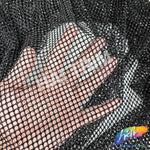 36" x 48" Rhinestone Mesh Fabric with Colored Stones