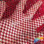 36" x 48" Rhinestone Mesh Fabric with Colored Stones