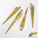 Gold Ornamental Metal Finger Extensions (sold per piece)