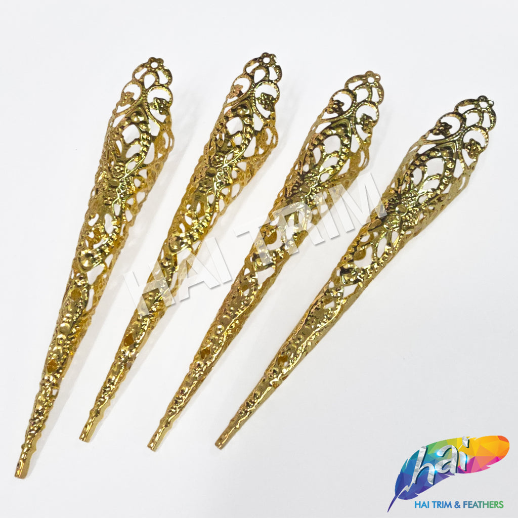Golden Finger Accessory Gold Ornamental Metal Finger Extensions (sold per piece) – Hai Trim ...