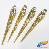Gold Ornamental Metal Finger Extensions (sold per piece)