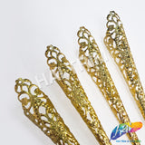 Gold Ornamental Metal Finger Extensions (sold per piece)