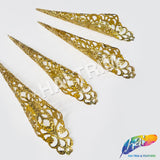Gold Ornamental Metal Finger Extensions (sold per piece)