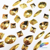 Metallic Gold Resin Stones