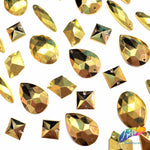 Metallic Gold Resin Stones