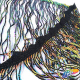 6" Sequins Fringe with Clustered Sequins Bias Tape, SEQ-002