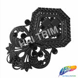 Metallic Color Plastic Resin Applique, NAS-009