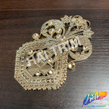 Metallic Color Plastic Resin Applique, NAS-009
