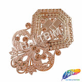 Metallic Color Plastic Resin Applique, NAS-009
