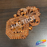 Metallic Color Plastic Resin Applique, NAS-009