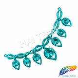 Metallic Color Teardrop Plastic Resin Applique, NAS-011