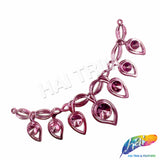 Metallic Color Teardrop Plastic Resin Applique, NAS-011