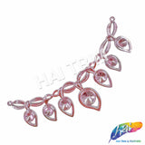 Metallic Color Teardrop Plastic Resin Applique, NAS-011