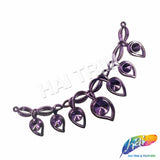 Metallic Color Teardrop Plastic Resin Applique, NAS-011