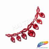 Metallic Color Teardrop Plastic Resin Applique, NAS-011