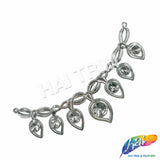 Metallic Color Teardrop Plastic Resin Applique, NAS-011