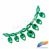 Metallic Color Teardrop Plastic Resin Applique, NAS-011
