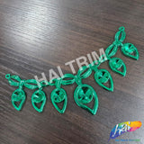 Metallic Color Teardrop Plastic Resin Applique, NAS-011
