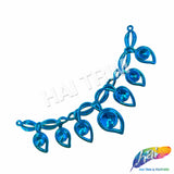Metallic Color Teardrop Plastic Resin Applique, NAS-011