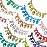 Metallic Color Teardrop Plastic Resin Applique, NAS-011