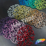 Metallic Color Motif Plastic Resin Applique, NAS-036
