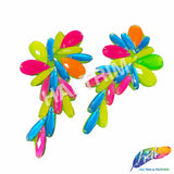 Neon Resin Stone Motif Applique (sold by pair), NAS-005