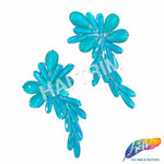 Neon Resin Stone Motif Applique (sold by pair), NAS-005