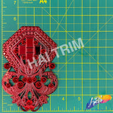 Metallic Color Plastic Resin Applique, NAS-009