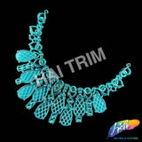 Metallic Color Plastic Resin Applique Neckpiece Base, NAS-018