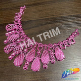 Metallic Color Plastic Resin Applique Neckpiece Base, NAS-018