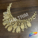 Metallic Color Plastic Resin Applique Neckpiece Base, NAS-018