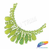 Metallic Color Plastic Resin Applique Neckpiece Base, NAS-018