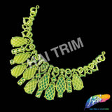 Metallic Color Plastic Resin Applique Neckpiece Base, NAS-018