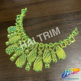 Metallic Color Plastic Resin Applique Neckpiece Base, NAS-018